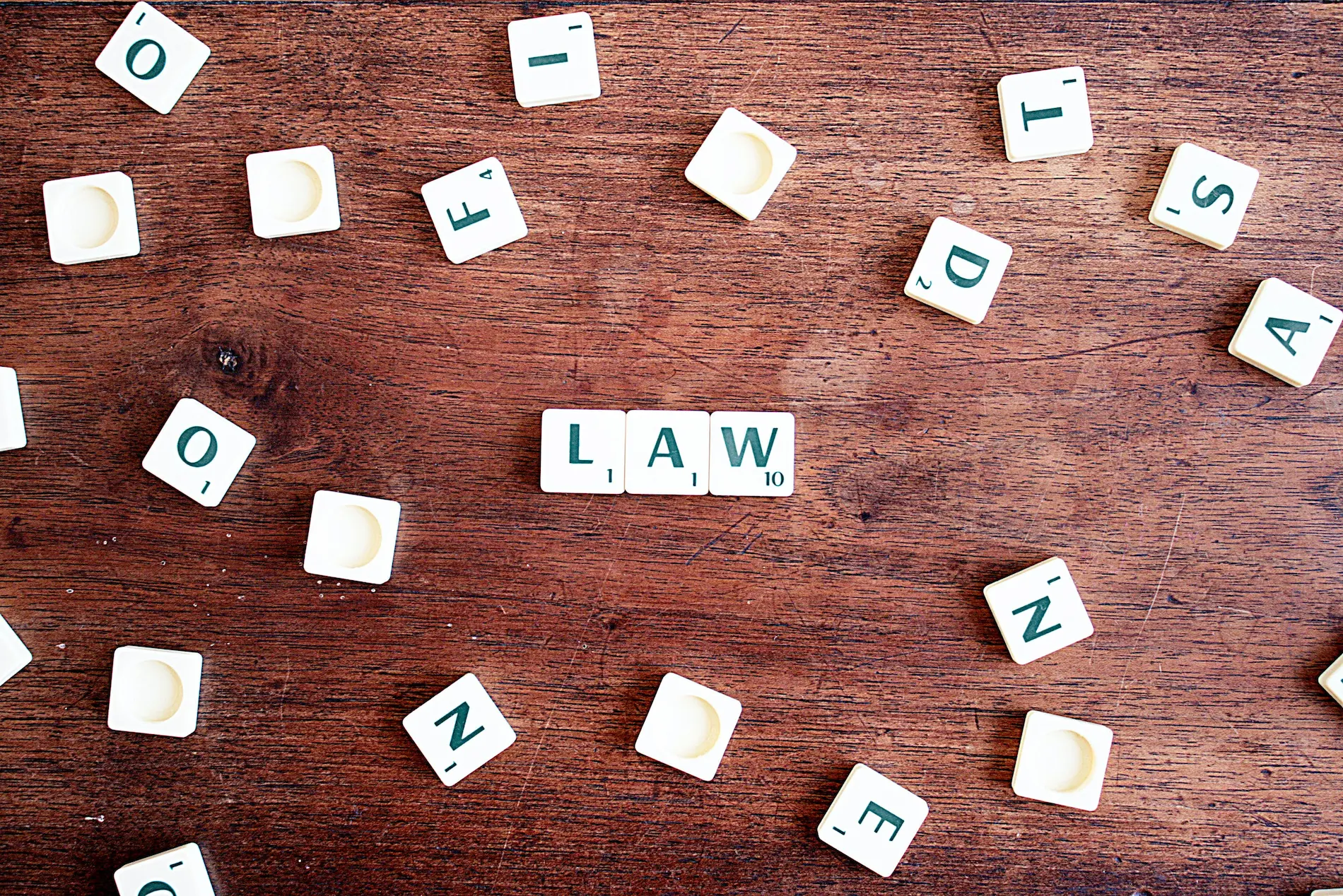 law letter tiles